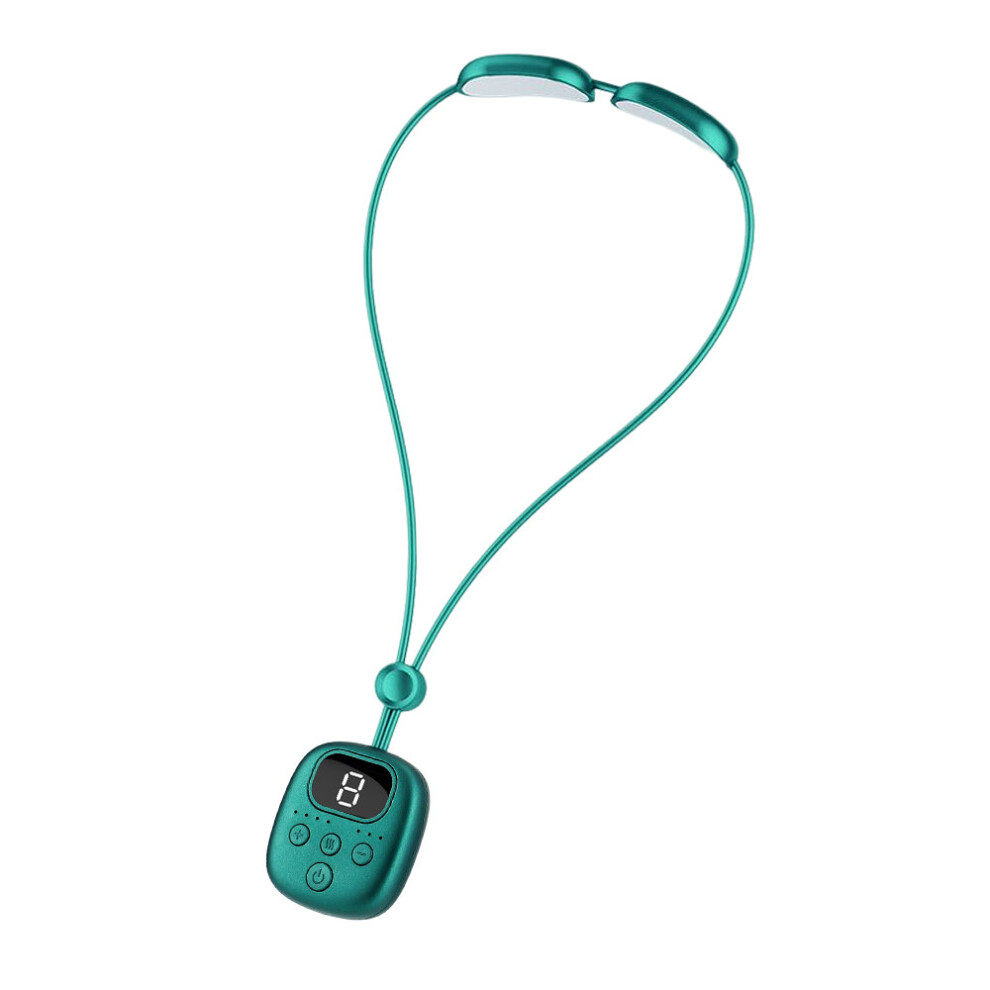 Dechoicelife Hanging Cervical Spine Massager Mini Pulse Shoulder Cervical Massage Hot Compress Microcurrent Neck Massager Relax Tool