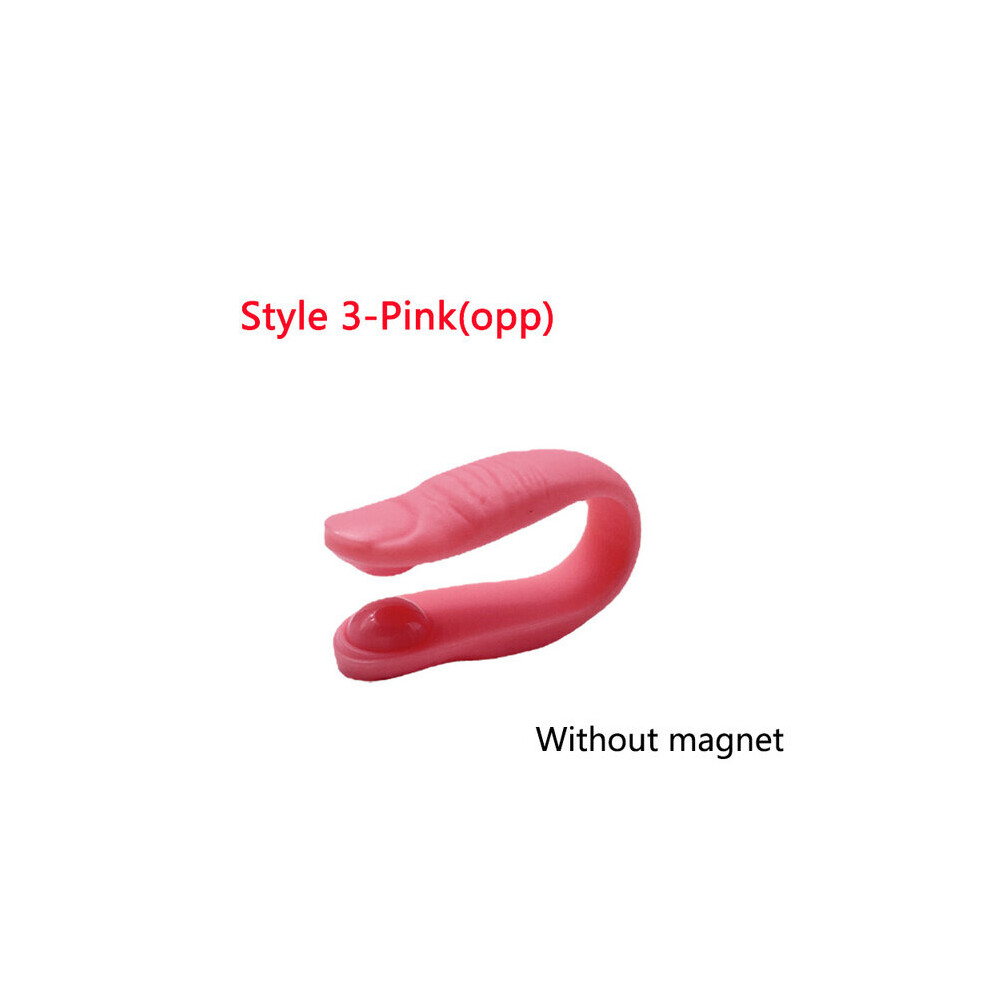 Dechoicelife Pink (A-Style 3-Opp) Finger Joint Hand Massager Wearable Acupressure Headache Blood Circulation Relieve Pain Finger Arthritis Treatment Health Care