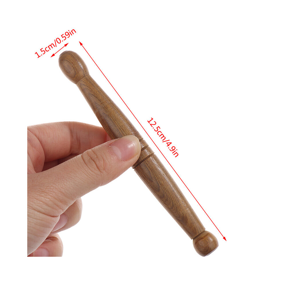 Dechoicelife (A-Auburn) 1Pc Wooden Foot Massager Physiotherapy Deep Tissue Massage Relax Acupressure Pen Gua Sha Point Massage Tools