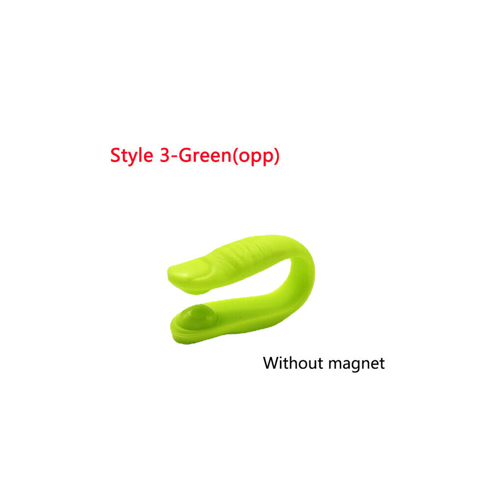 Dechoicelife Green (A-Style 3-Opp) Finger Joint Hand Massager Wearable Acupressure Headache Blood Circulation Relieve Pain Finger Arthritis Treatment Health Care