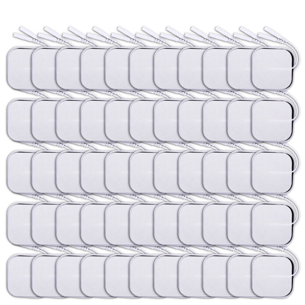 Dechoicelife (A-100Pcs 5X5cm) 40/100Pcs Electrode Pads For Tens Acupuncture Physiotherapy Machine Ems Nerve Muscle Stimulator Slimming Body Massager Patch