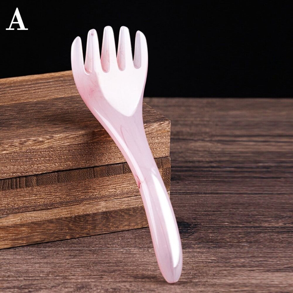 Dechoicelife (A-A) New Hair Care Tool Natural Spa Guasha Five-Claw Head Scraping Neck Leg Massage Resin