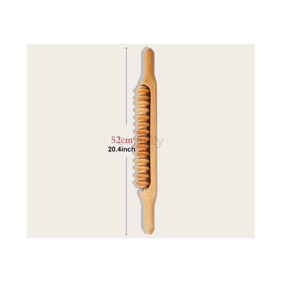Dechoicelife (A-52Cm) Body Wood Therapy Massage Tools Roller Stick For Relief Gua Sha Anti Cellulite Lymphatic Drainage Wood Therapy Body Sculpting