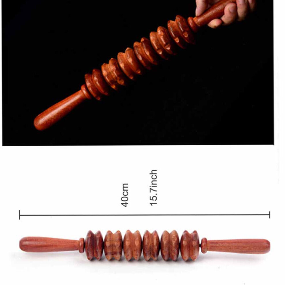 Dechoicelife (A-7) Wood Therapy Massage Tools,Massage Roller Stick Lymphatic Drainage Massager Handheld For Release Cellulite Relieve Muscle Stress