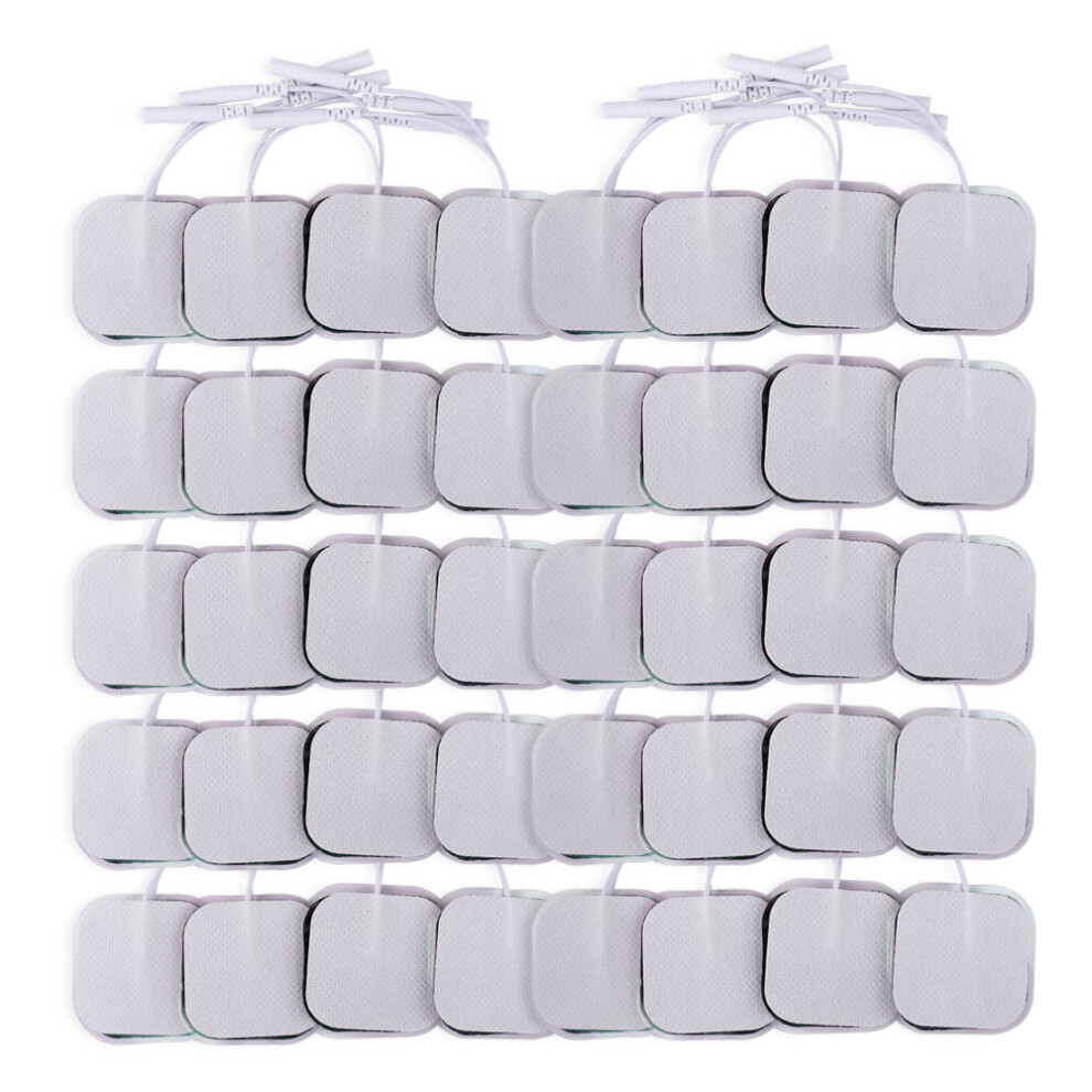 Dechoicelife (A-40Pcs 4X4cm) 40/100Pcs Electrode Pads For Tens Acupuncture Physiotherapy Machine Ems Nerve Muscle Stimulator Slimming Body Massager Patch