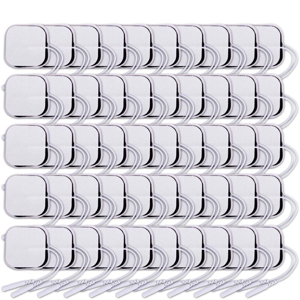 Dechoicelife (A-100Pcs 4X4cm) 40/100Pcs Electrode Pads For Tens Acupuncture Physiotherapy Machine Ems Nerve Muscle Stimulator Slimming Body Massager Patch