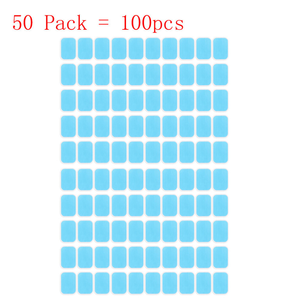 Dechoicelife (A-100Pcs (50Pack)) Abs Muscle Stimulator Gel Pads For Ems Trainer Abdominal Fitness Hydrogel Abdomen Muscle Stimulator Slimming Machine Stickers