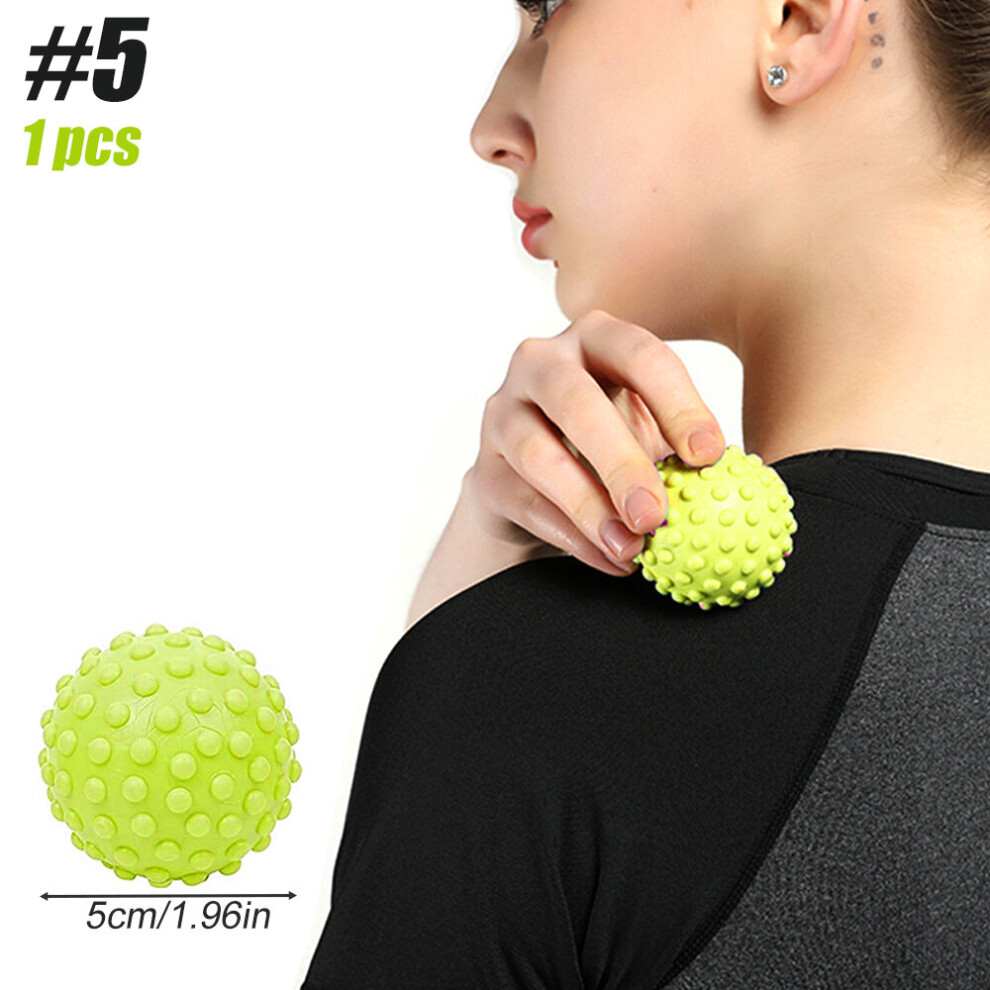 Dechoicelife (A-Set 5) Foot Massager Roller,Massage Lacrosse Ball,Spiky Ball Therapy Set For Plantar Fasciitis,Heel & Foot Arch,Deep Tissue Pain Relief