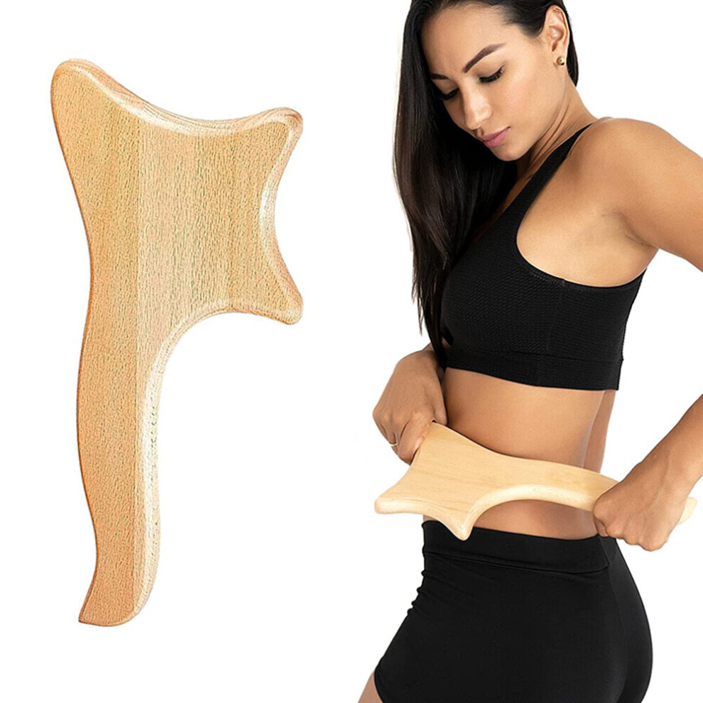 Dechoicelife (A-Style B-1Pcs) Wood Therapy Massage Tools Maderoterapia Kit Lymphatic Drainage Anti Cellulite Massager