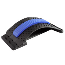 (a-Blue) Back Stretcher Magnetotherapy Multi-Level Adjustable Back Massager Waist Neck Fitness Lumbar Cervical Spine Support Pain Relief