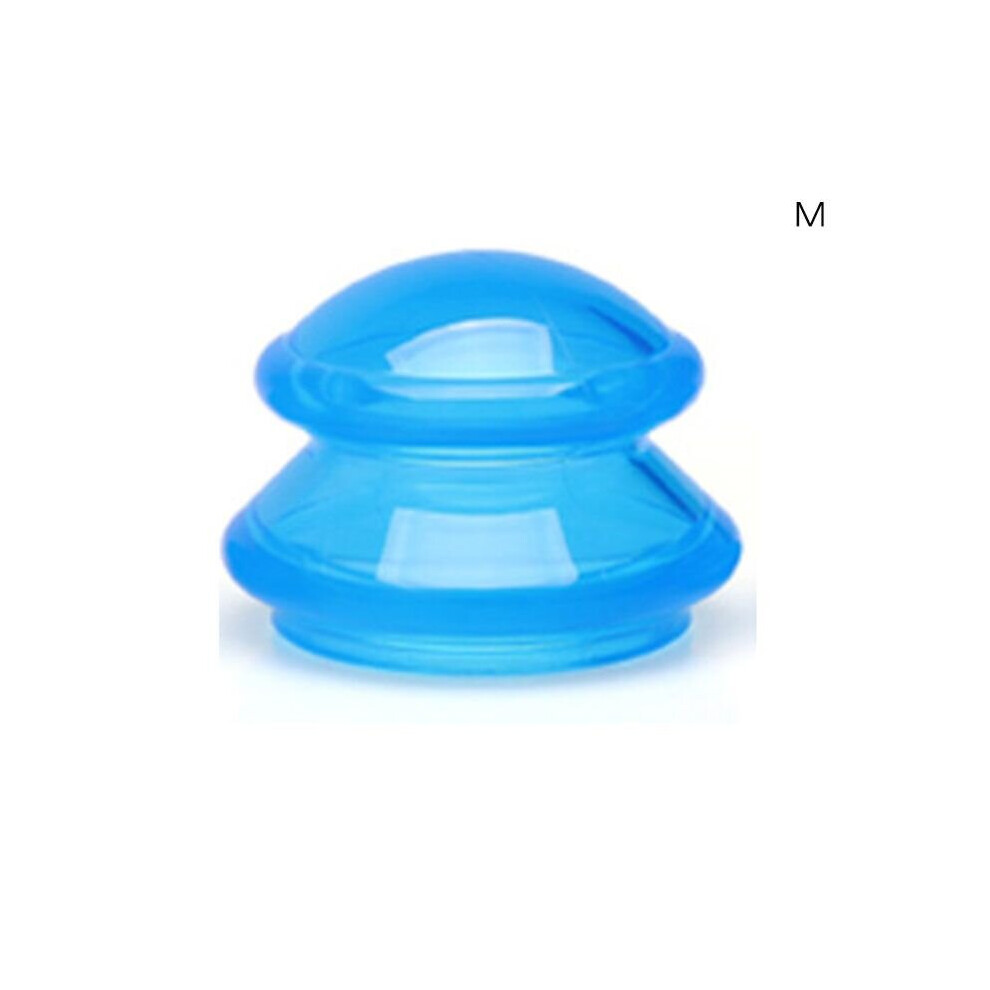 Dechoicelife (A-Blm) 1Pcs Cupping Jar Silicone Vacuum Cupping Massage Body Cups Back Gua Sha Suction Cup Anti-Cellulite Skin Lift Physiotherapy Jars