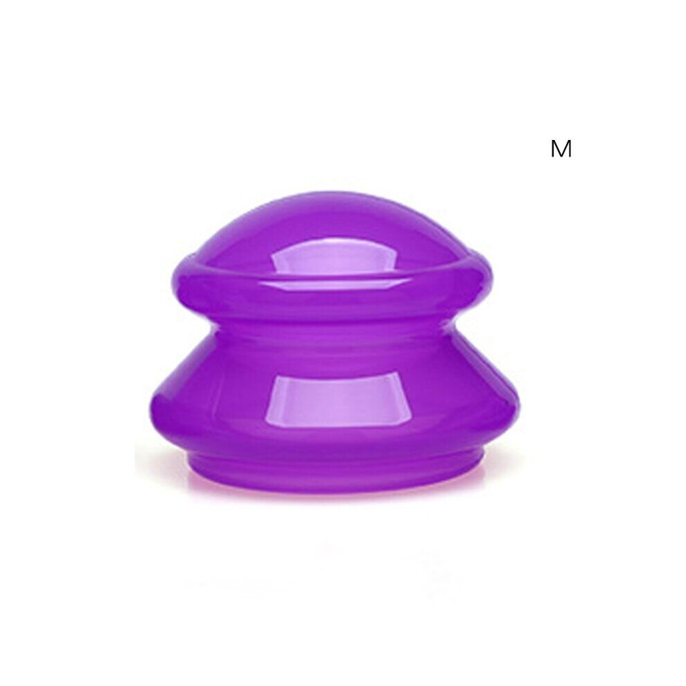 Dechoicelife (A-Ppm) 1Pcs Cupping Jar Silicone Vacuum Cupping Massage Body Cups Back Gua Sha Suction Cup Anti-Cellulite Skin Lift Physiotherapy Jars