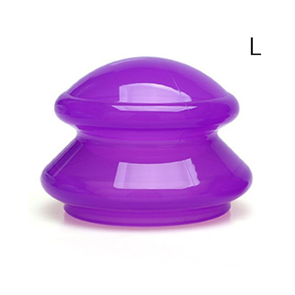 Dechoicelife (A-Ppl) 1Pcs Cupping Jar Silicone Vacuum Cupping Massage Body Cups Back Gua Sha Suction Cup Anti-Cellulite Skin Lift Physiotherapy Jars