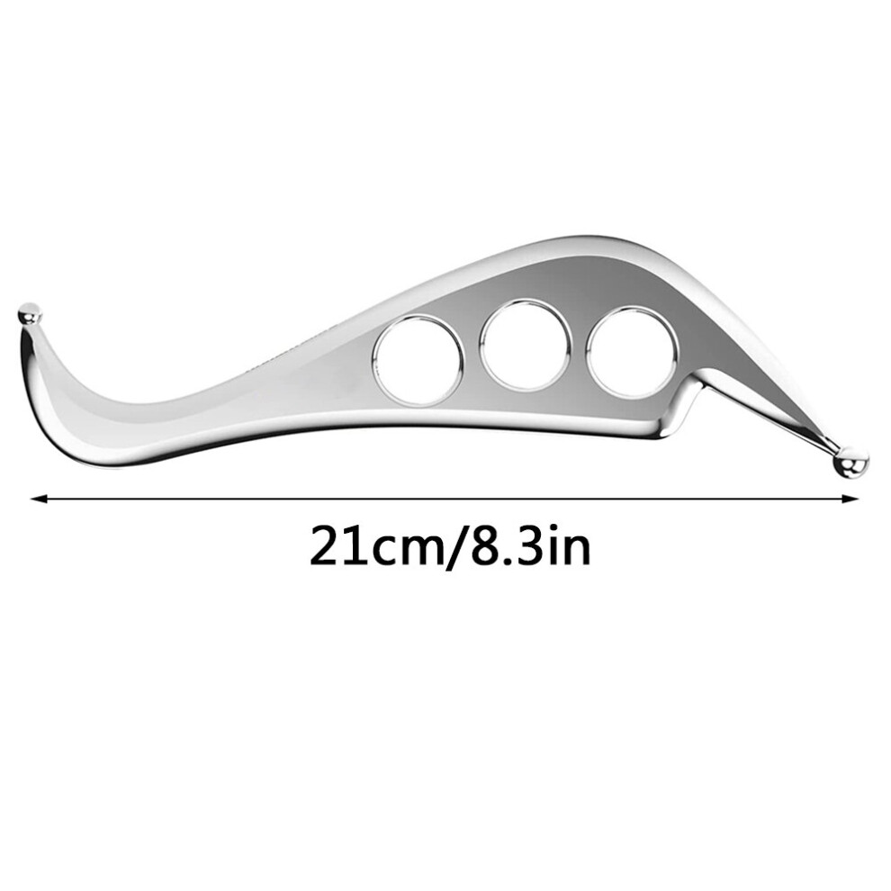 Dechoicelife (A-1) Fitness Muscle Scraping Massager Skin Tissue Myofascial Release Physical Therapy Fascial Knife Gua Sha Scraper Stainless Steel