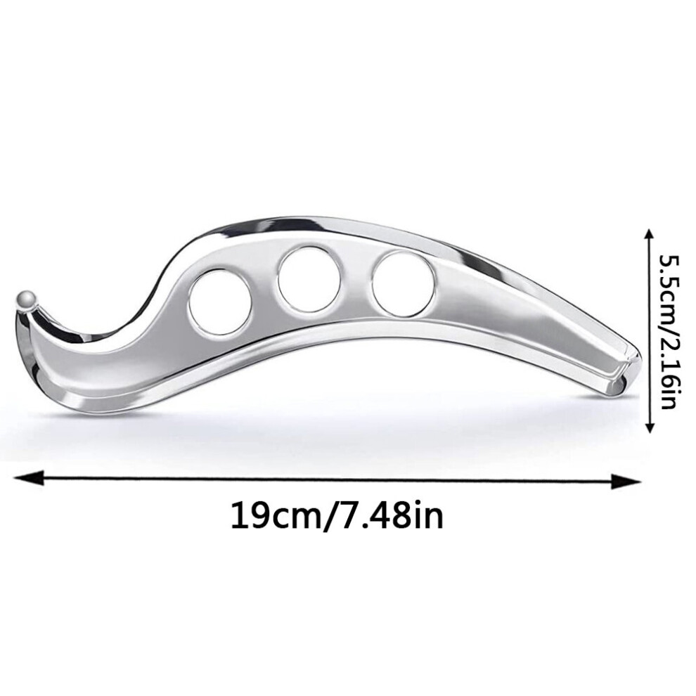 Dechoicelife (A-2) Fitness Muscle Scraping Massager Skin Tissue Myofascial Release Physical Therapy Fascial Knife Gua Sha Scraper Stainless Steel