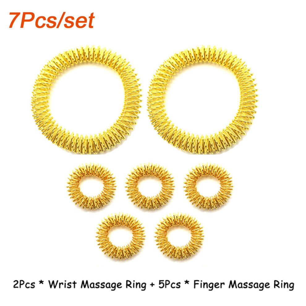 Dechoicelife (A-7Pcs-Set) Finger Massager Hand Massage Roller Tool,Blood Circulation Tool,Hand Roller For Arthritis And Carpal,Stress Relief,Pain Relief