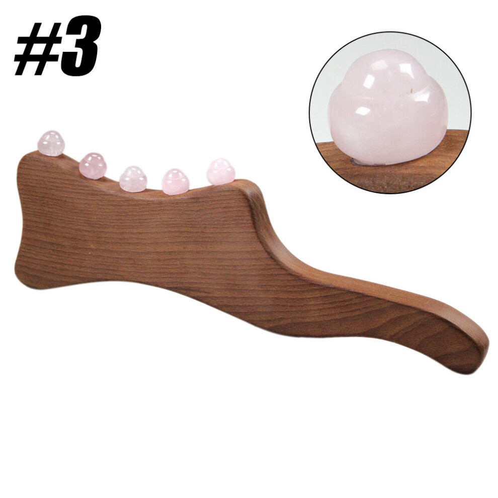 Dechoicelife (A-3) Wooden Massager Handheld Massager Stick For Fascia, Cellulite, Muscle & Abdomen Body Therapy Massager,Muscle Belly Relief Tool