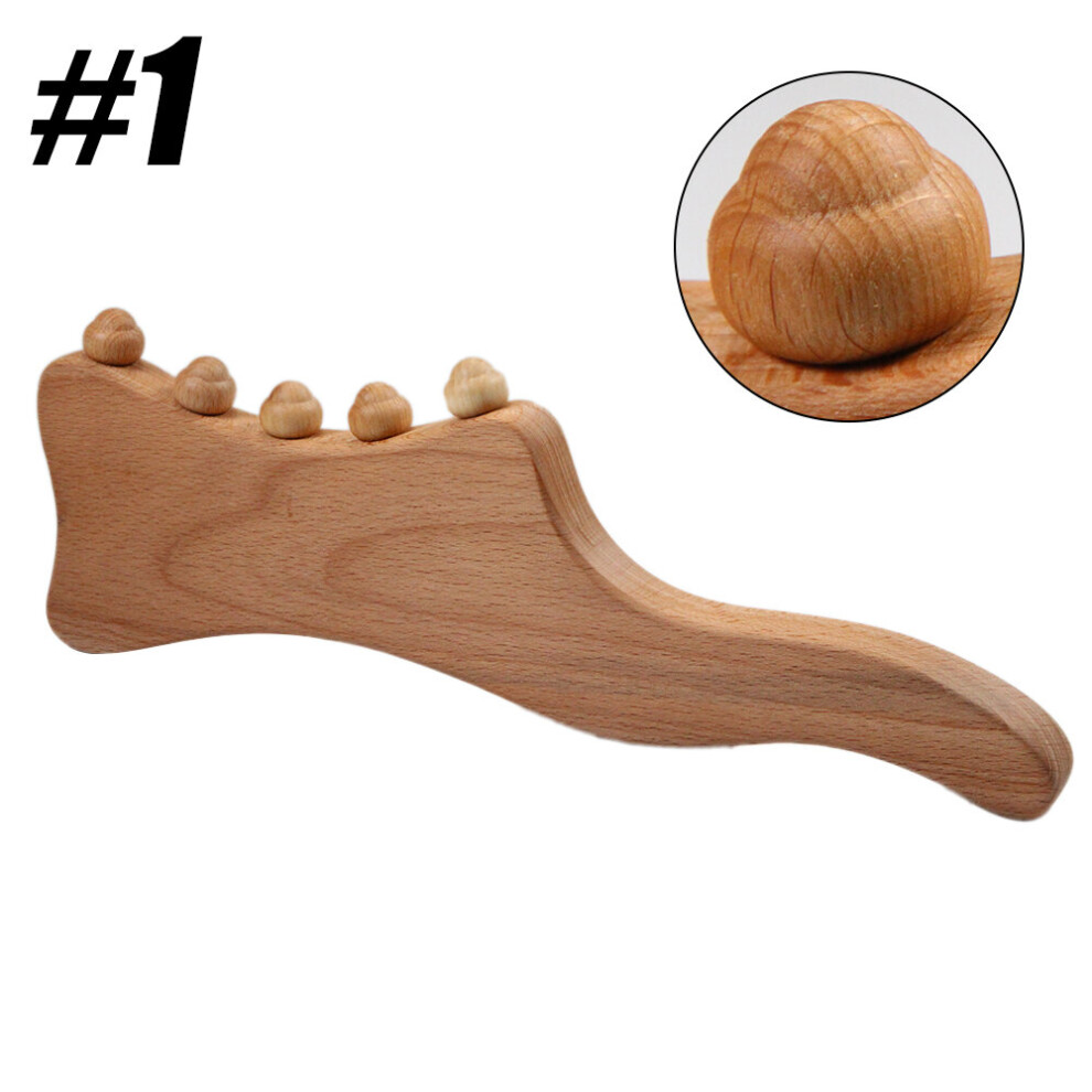 Dechoicelife (A-1) Wooden Massager Handheld Massager Stick For Fascia, Cellulite, Muscle & Abdomen Body Therapy Massager,Muscle Belly Relief Tool