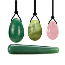 (a-06) 4PCS Jade Egg Mix Yoni Egg Set Natural Jade Eggs Women Kegel Exerciser Yoni Wand Jade Massager Vaginal Muscles Tightening Ball