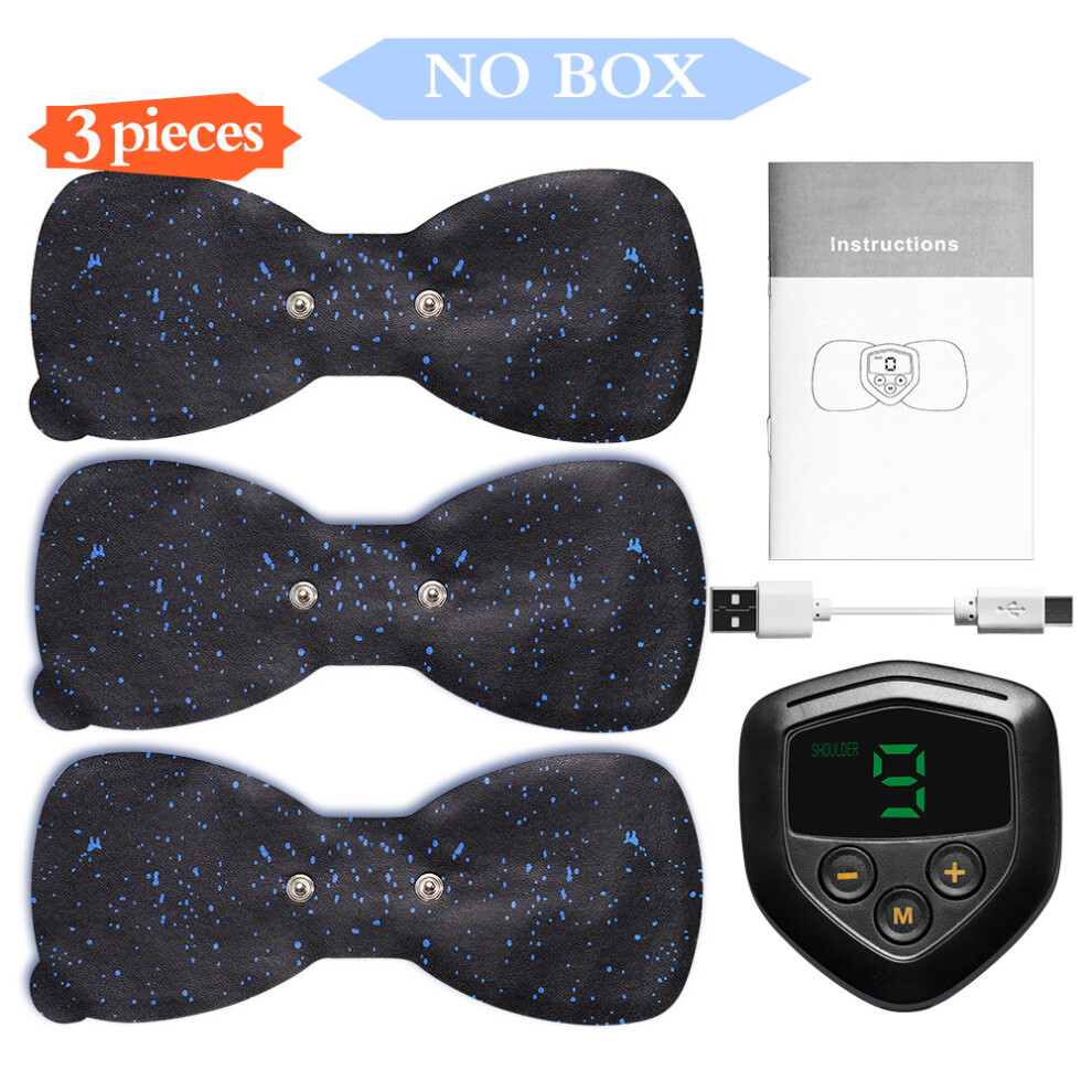Dechoicelife (A-3Pcs No Box) Electric Pulse Back And Neck Cervical Massager Pain Relief Health Care Relaxation Tool Intelligent Cervical Massager Stickers