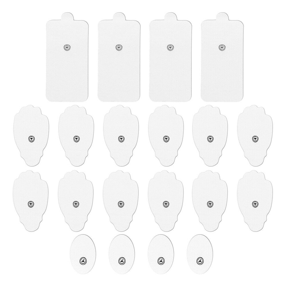 Dechoicelife (A-20Pcs Set) Ems Tens Body Acupuncture Therapy Massager Therapeutic Pulse Stimulator Electro Pad Electrode Pads Conductive Gel Pad