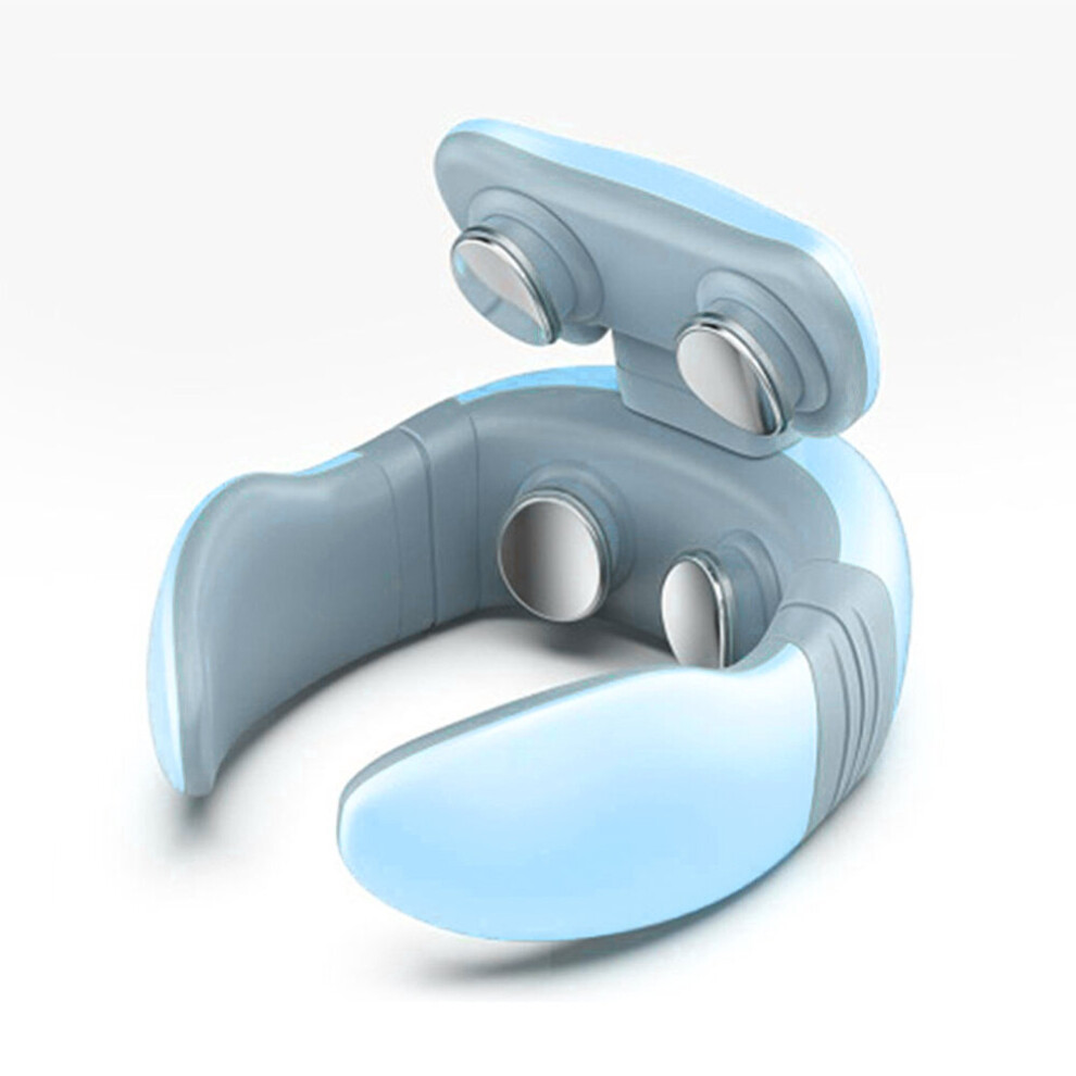 Dechoicelife Blue (A-) Magnetic Neck Massage Electric Pulse Shiatsu Machine Cervical Osteochondrosis Physiotherapy Low Frequency Massager Pain Relief