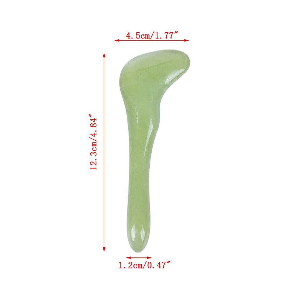 Dechoicelife Orange (A-) Gouache Scraper Natural Stone Gua Sha Massage Comb Head Body Meridian Scraping Reflexology Blood Circulation Jade Therapy Tools