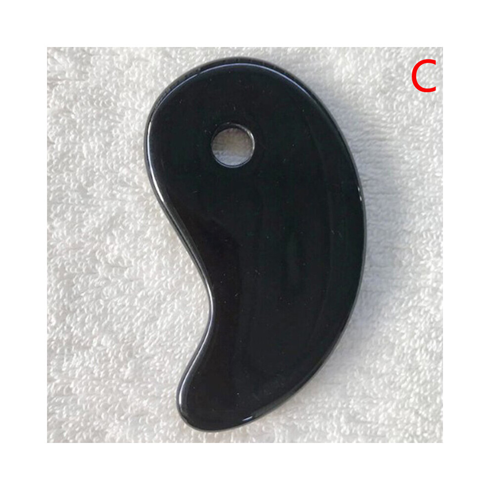 Dechoicelife Gold (A-) 1Pcs Beeswax Spa Guasha Scraping Massage Scraper Face Massager Acupuncture Gua Sha Board Acupoint Face Eye Body Massage Tool