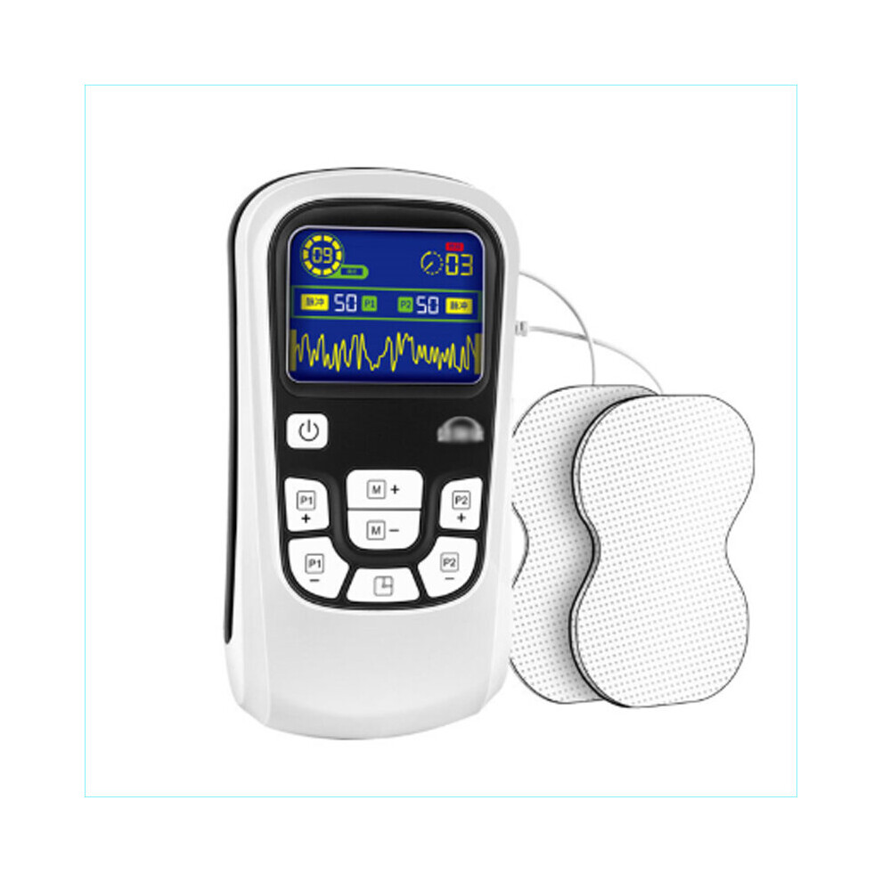 Dechoicelife (A-Black) Electric Pulse Massager Tens Ems Muscle Stimulator25modes Digital Therapy Machine Massager Pain Relief Tool Health Care Machine
