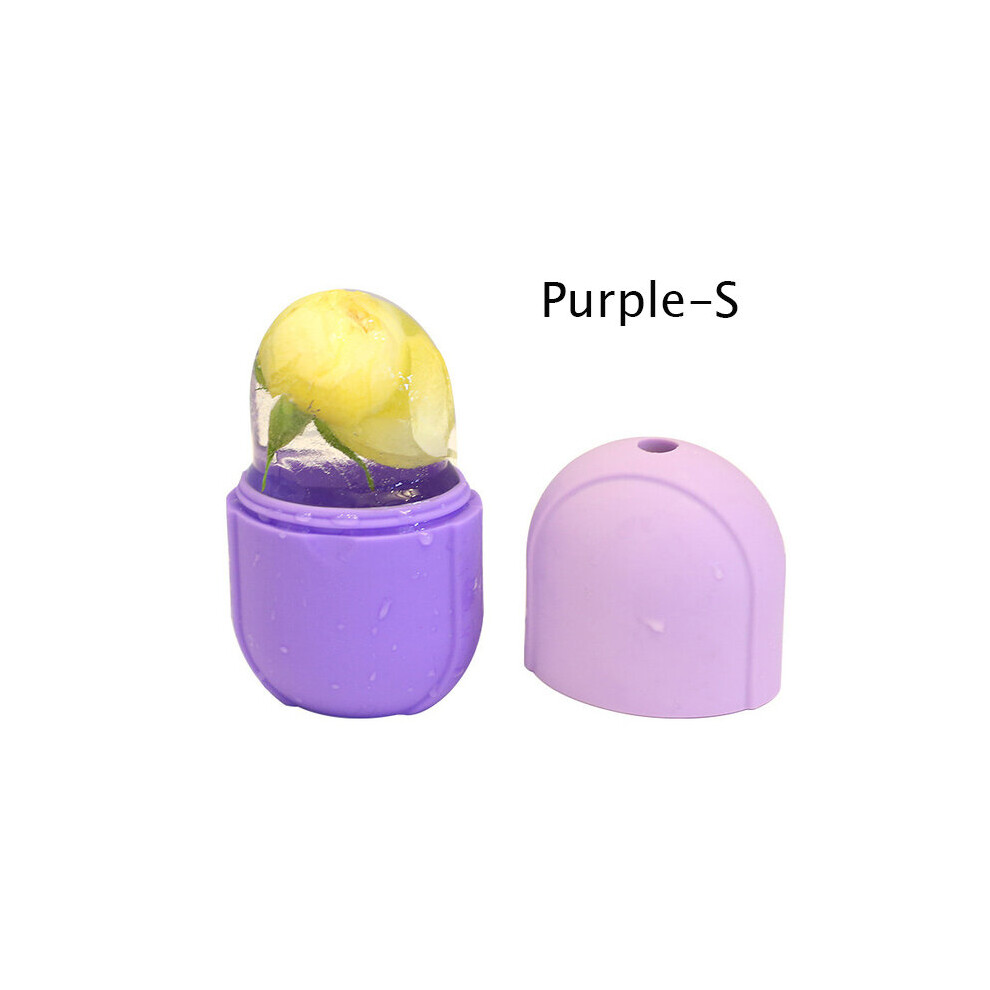 Dechoicelife Purple (A-S) 2 Piecss Massage Reusable Icing Cooling Ice Cups Cold Massage Roller Freezable Face Massager For Muscle Cold Therapy