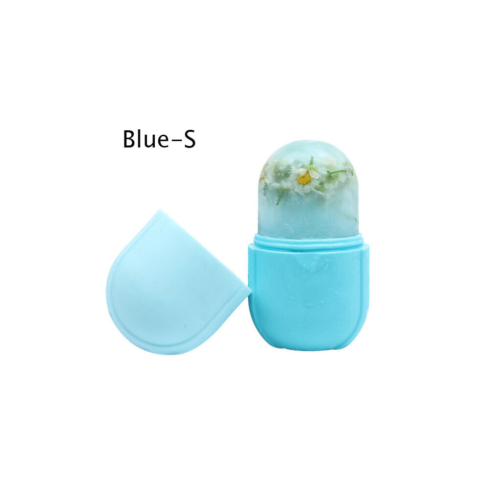 Dechoicelife Blue (A-S) 2 Piecss Massage Reusable Icing Cooling Ice Cups Cold Massage Roller Freezable Face Massager For Muscle Cold Therapy