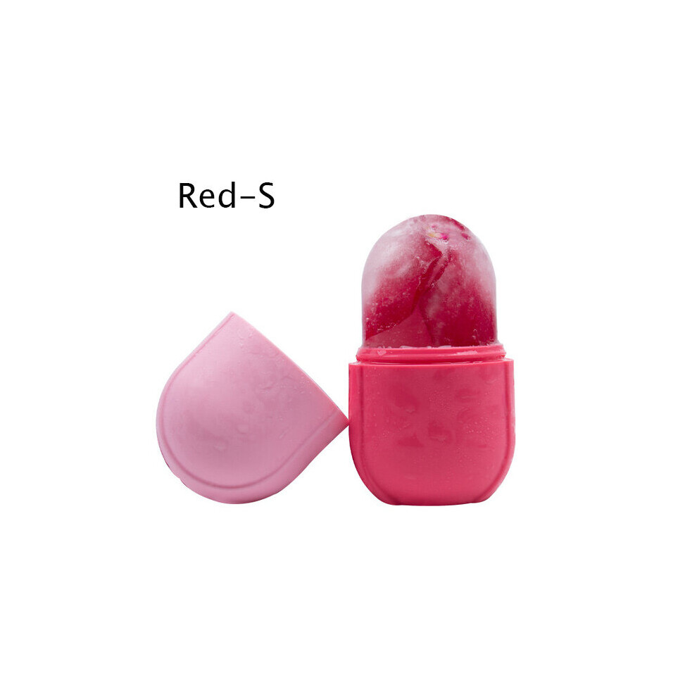 Dechoicelife Red (A-S) 2 Piecss Massage Reusable Icing Cooling Ice Cups Cold Massage Roller Freezable Face Massager For Muscle Cold Therapy