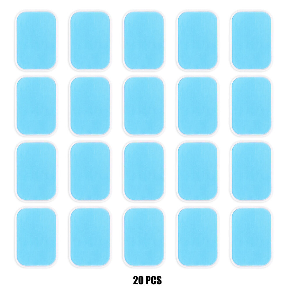 Dechoicelife (A-20Pcs Pads(10 Pair)) Hydrogel Gel Stickers For Ems Trainer Muscle Stimulator Replacement Gel Pads For Abdominal Fitness Abdomen Slimming Massager