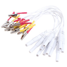12 Pcs/lot Alligator Clip Cable, Acupuncture Needles Clip For SDZ-II Electronic Acupuncture Treatment Instrument Random Color