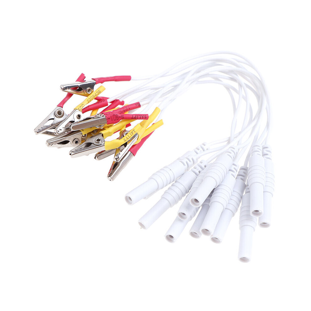Dechoicelife 12 Pcs/Lot Alligator Clip Cable, Acupuncture Needles Clip For Sdz-Ii Electronic Acupuncture Treatment Instrument Random Color