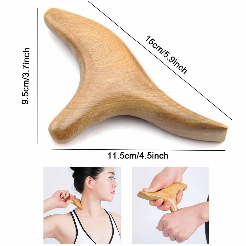 Dechoicelife (A-B2) Professionals Foot Hand Massage Wooden Stick Reflexology Acupuncture Massager For Anti-Cellulite,Lymphatic Drainage,Muscle Relax