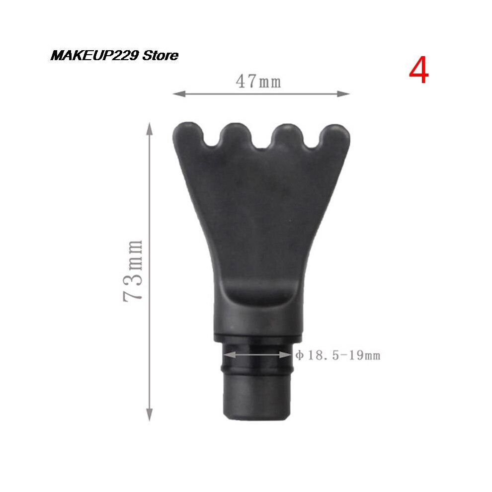 Dechoicelife (A-N4) Universal Fascia Gun Massage Head Body Relaxation Fascia Massager Gun Replacement Head Silicone Massage Head Set