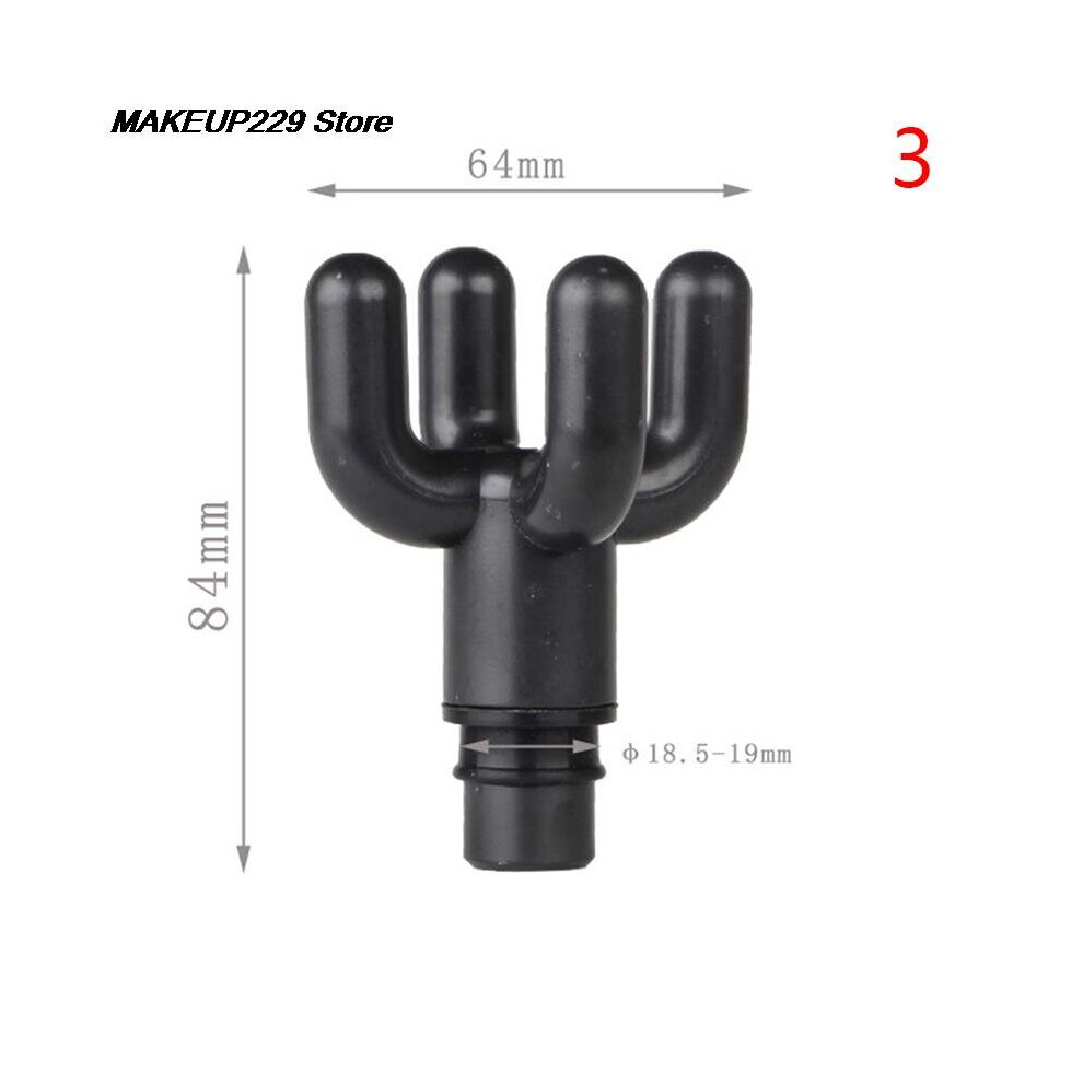 Dechoicelife (A-N3) Universal Fascia Gun Massage Head Body Relaxation Fascia Massager Gun Replacement Head Silicone Massage Head Set