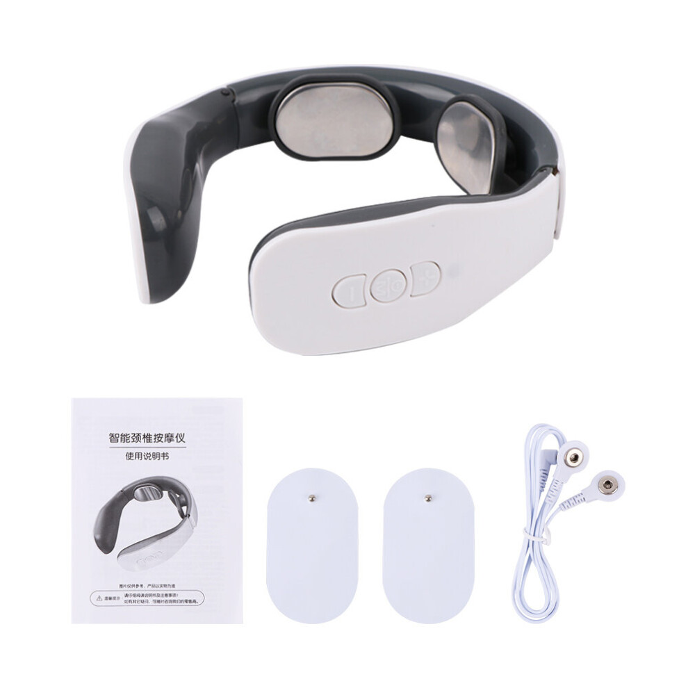 Dechoicelife Electric Neck Massager Neck And Shoulder Electric Low Frequency Magnetic Therapy Pulse Pain Relief Relaxation Neck Physiotherapy