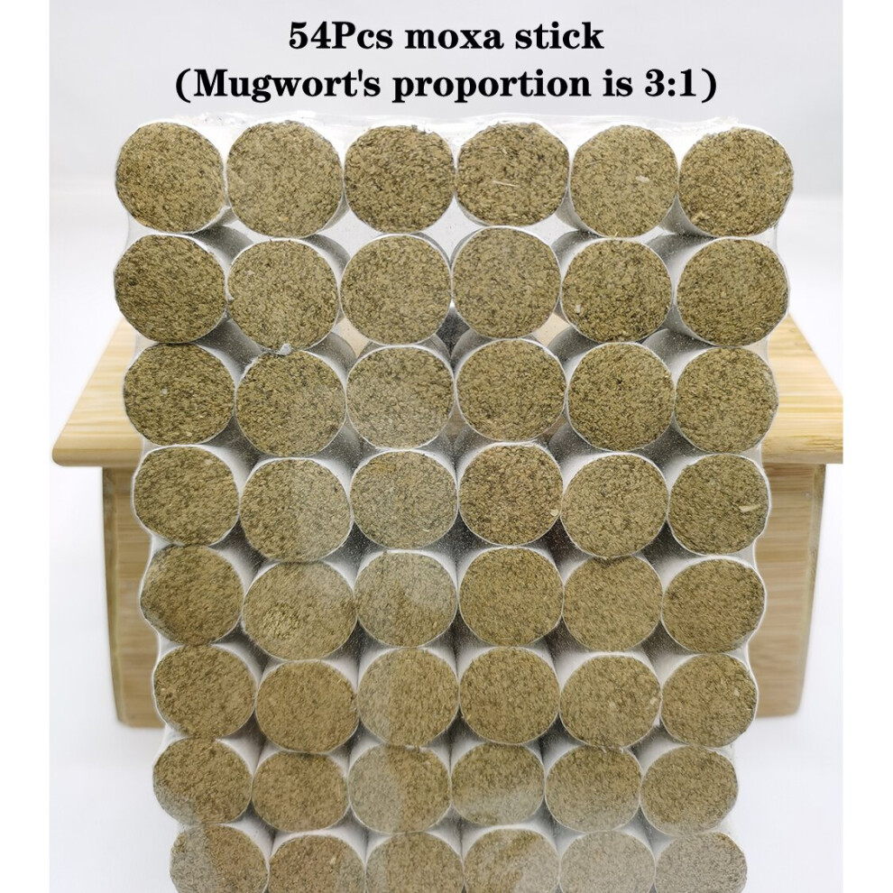 Dechoicelife (A-Moxa Stick 1) Head Heating Moxibustion Therapy Ceramic Jar Moxa Stick Warm Acupuncture Massage Heat Scraping Relieves Headache Promotes Sleep