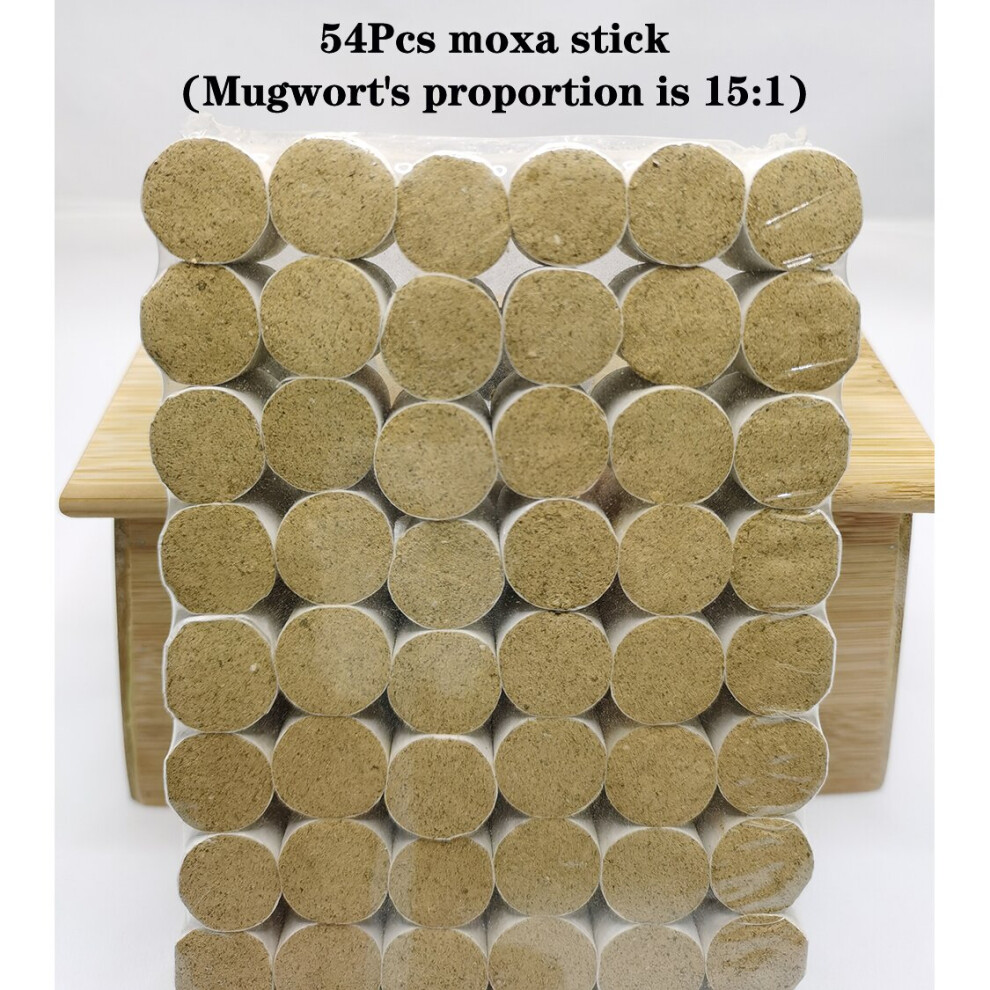 Dechoicelife (A-Moxa Stick 2) Head Heating Moxibustion Therapy Ceramic Jar Moxa Stick Warm Acupuncture Massage Heat Scraping Relieves Headache Promotes Sleep