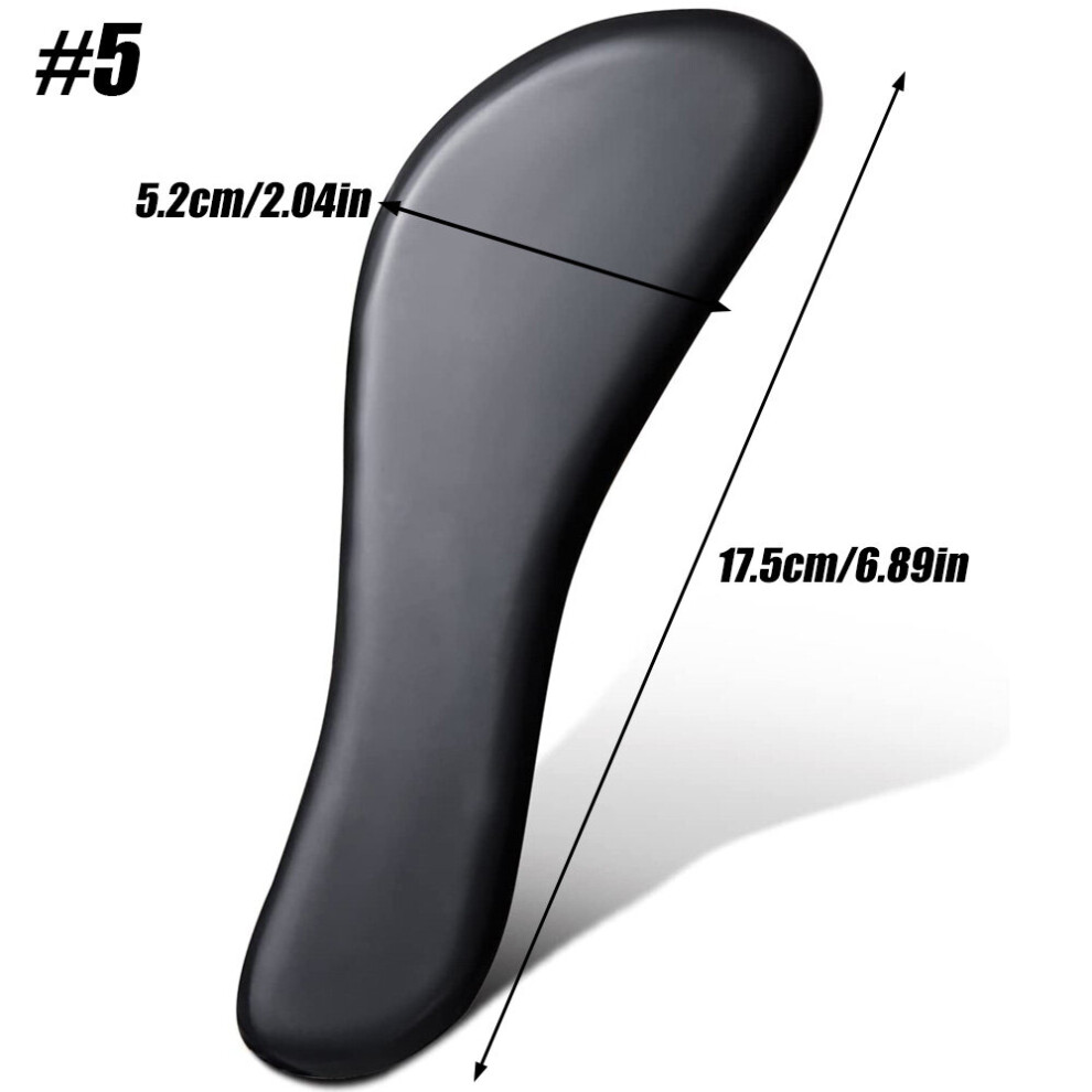 Dechoicelife (A-5) Multifunctional Natural Jade Bianstone Gua Sha Massager Face Scraping Board Body Meridian Guasha Spa Facial Neck Massagetools