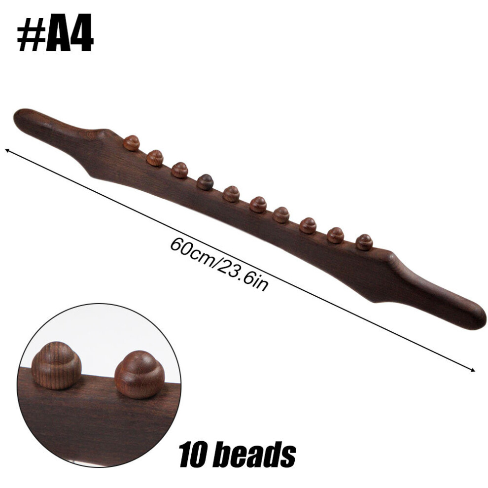 Dechoicelife (A-A4) Wooden Scraping Stick Muscle Relaxation Guasha Massage Tool For Body Back Massage Relaxing Scrapping Lymphatic Drainage Massager