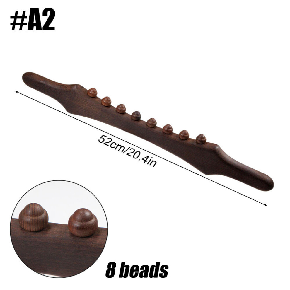 Dechoicelife (A-A2) Wooden Scraping Stick Muscle Relaxation Guasha Massage Tool For Body Back Massage Relaxing Scrapping Lymphatic Drainage Massager