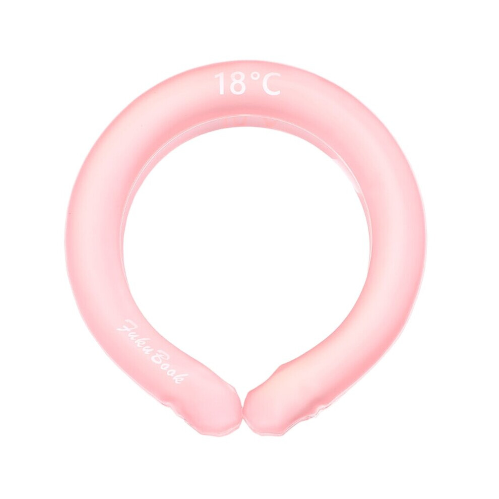 Dechoicelife Pink (A-) Neck Cooling Tube,Wearable Cooling Neck Wraps For Summer Heat,Hands Free Cold Pack,Reusable Neck Cooler For Women Men