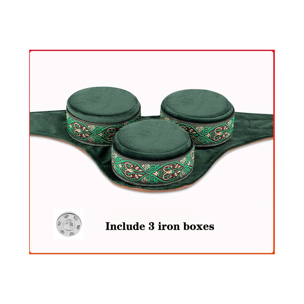 Dechoicelife (A-3) Skin-Friendly Cotton Smokeless Moxibustion Bag Moxa Burner Copper Box Warm Acupuncture Heating Therapy Body Acupoint Massage