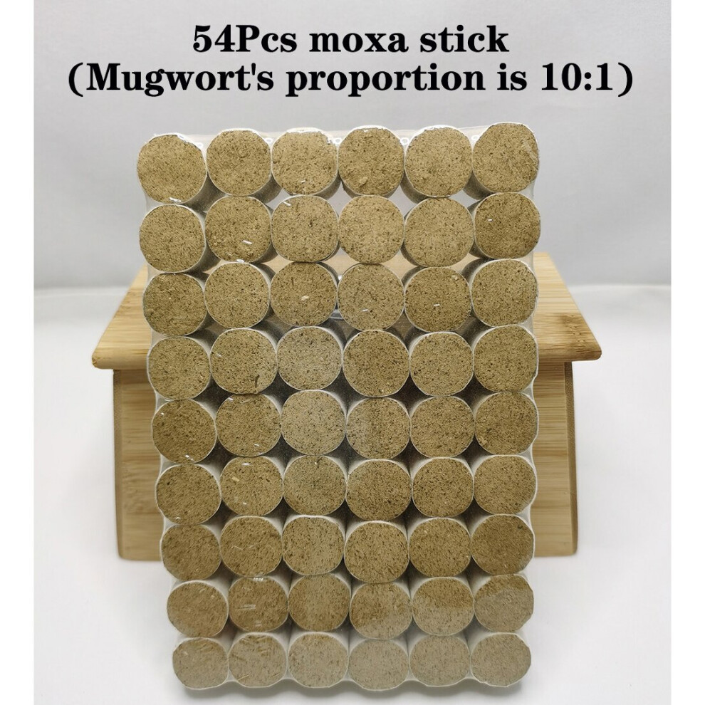 Dechoicelife (A-Moxa Stick) Skin-Friendly Cotton Smokeless Moxibustion Bag Moxa Burner Copper Box Warm Acupuncture Heating Therapy Body Acupoint Massage