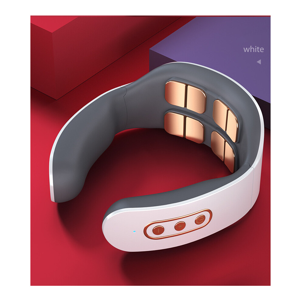 Dechoicelife Golden (A-) Portable Neck Massager Smart Massager With Tens Pulse Therapy Nursing Equipment For Relieving Neck And Shoulder Pain Health Care