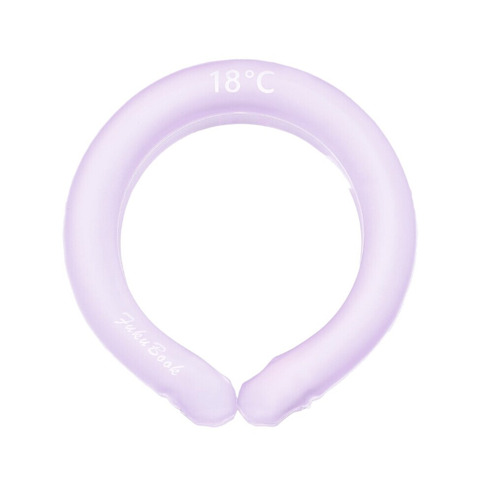 Dechoicelife Purple (A-) Neck Cooling Tube,Wearable Cooling Neck Wraps For Summer Heat,Hands Free Cold Pack,Reusable Neck Cooler For Women Men