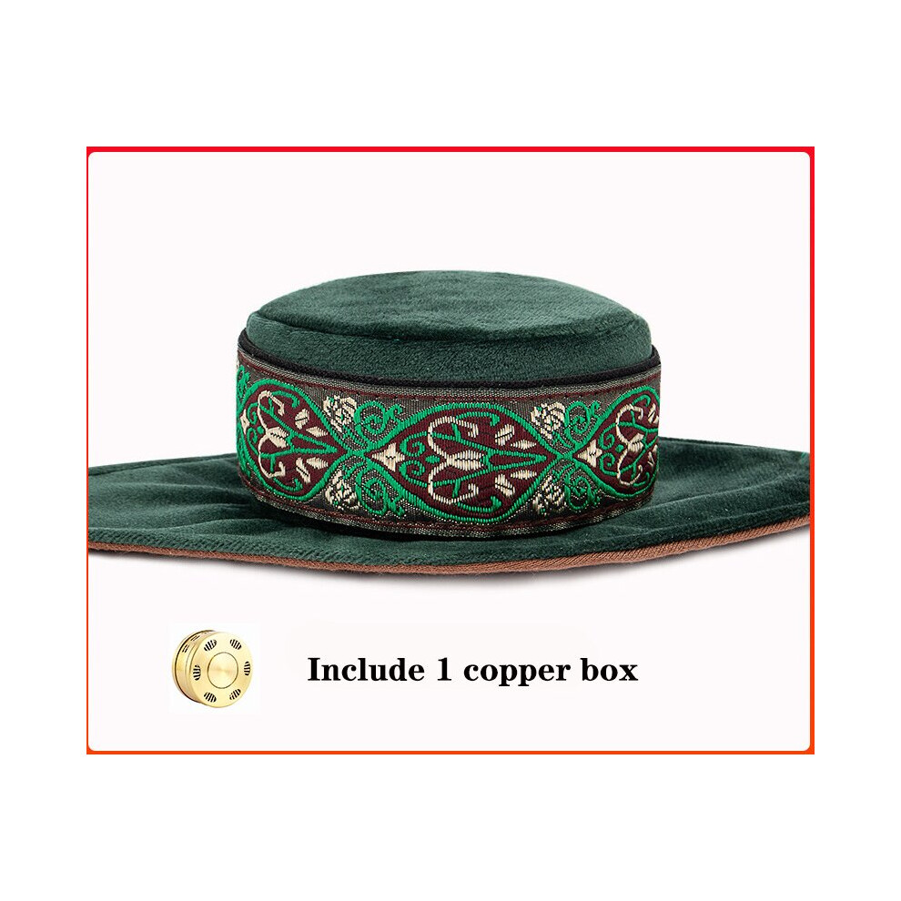 Dechoicelife (A-1-1) Skin-Friendly Cotton Smokeless Moxibustion Bag Moxa Burner Copper Box Warm Acupuncture Heating Therapy Body Acupoint Massage